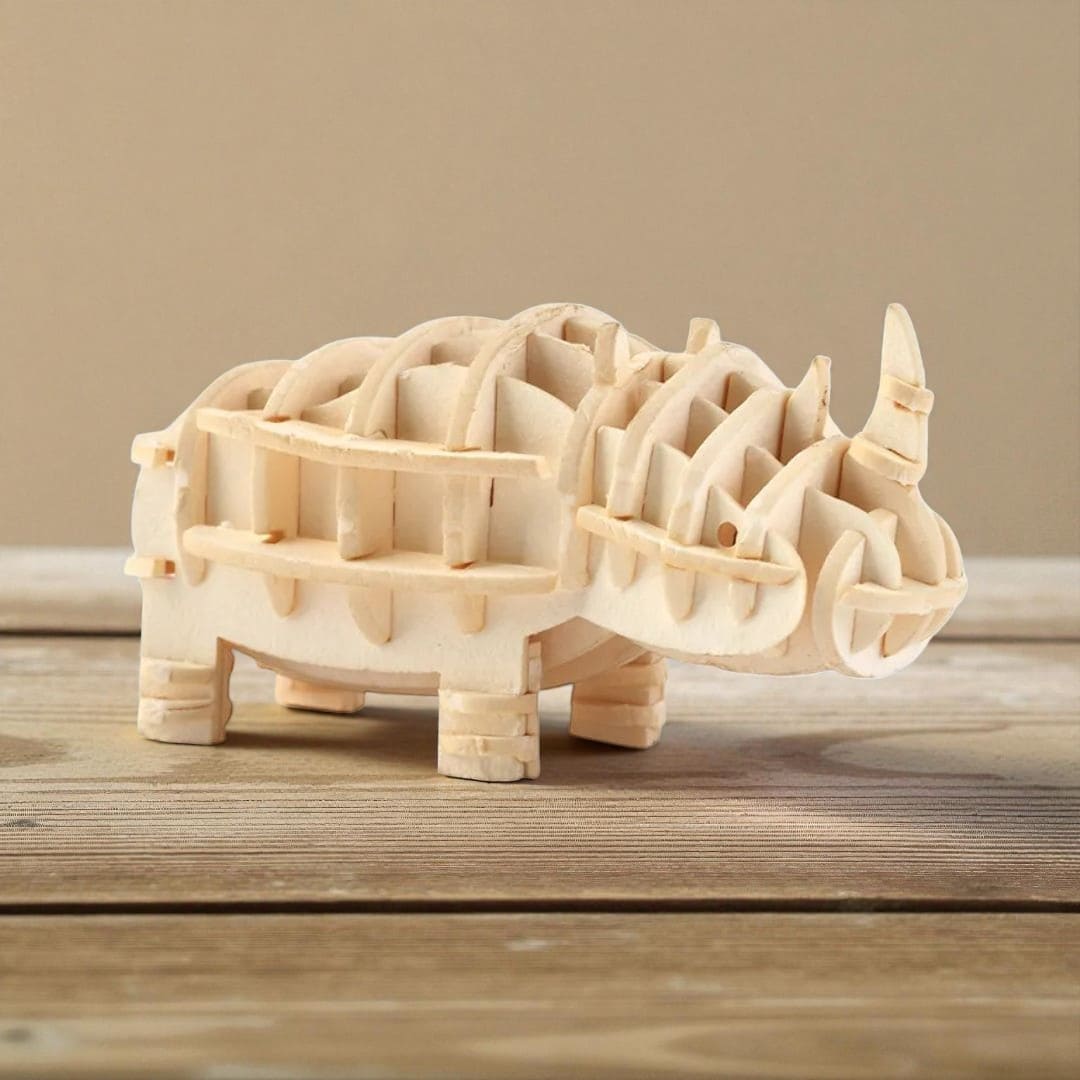 Puzzle 3D Animaux | Rhinocéros