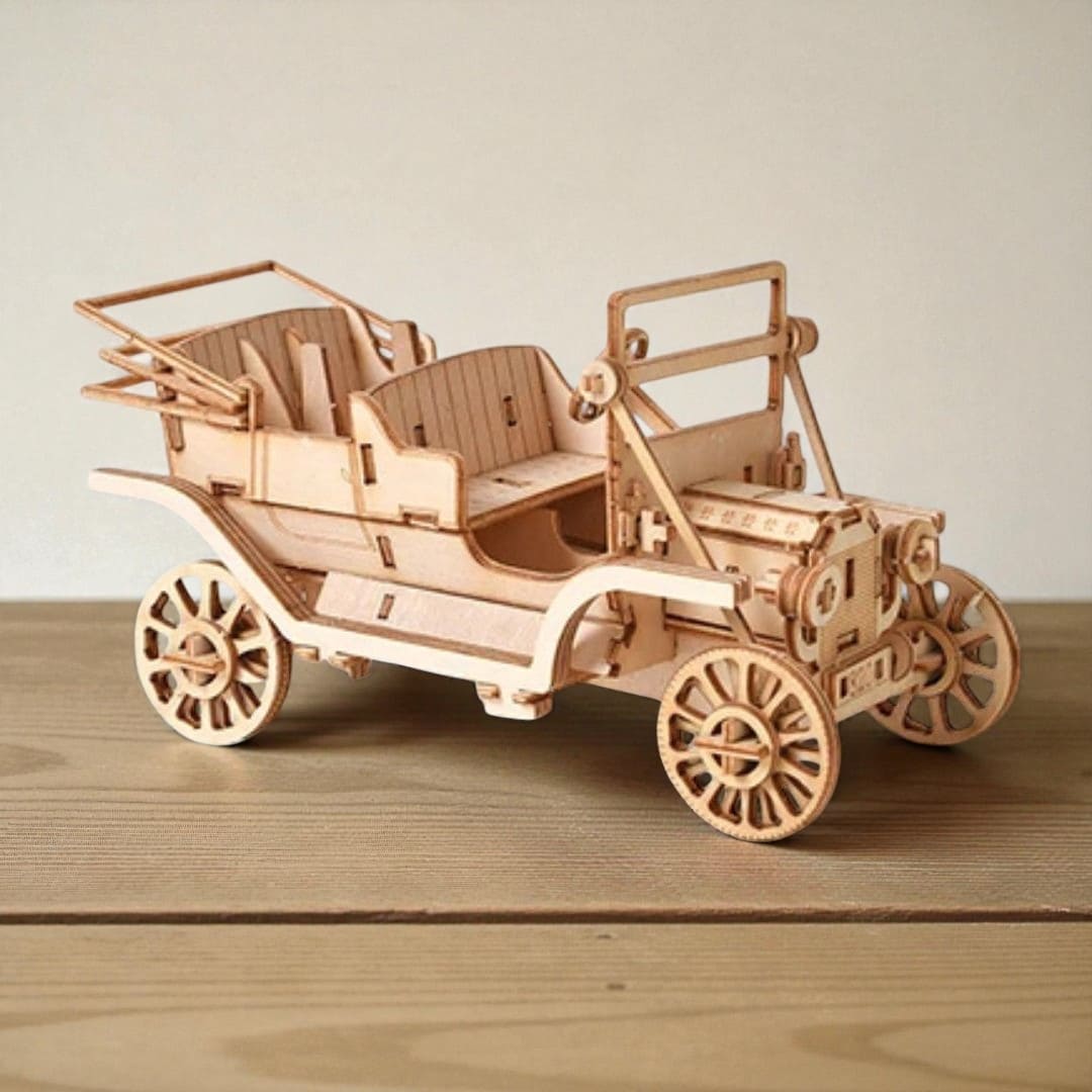 Puzzle 3D Bois Voiture