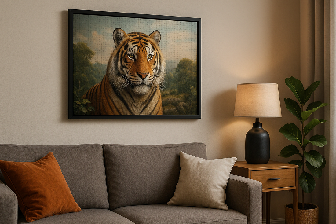 Comment accrocher un puzzle au mur