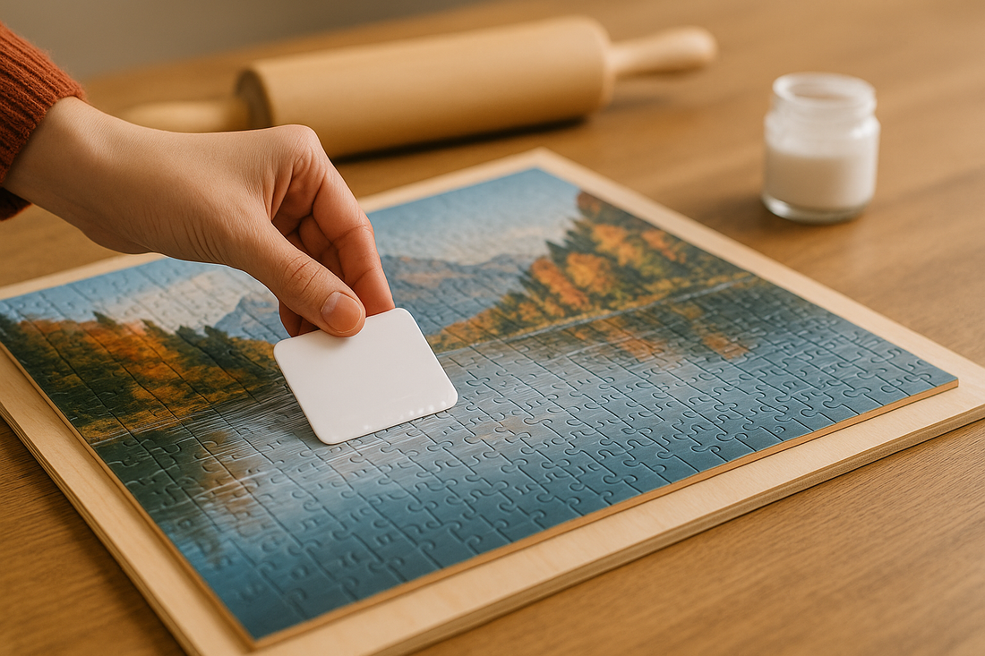 Comment coller un puzzle sur un contreplaqué