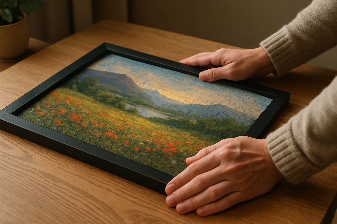 Comment mettre un puzzle dans un cadre