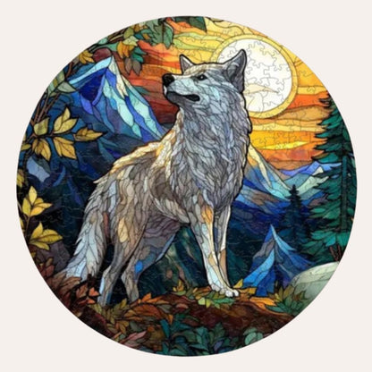Puzzle Loup Blanc