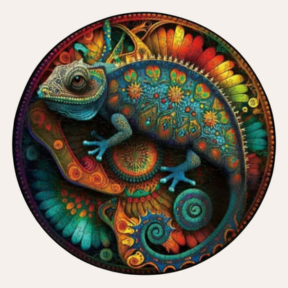 Puzzle Bois Caméléon
