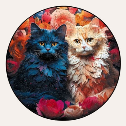 Puzzle Chat Noir et Blanc