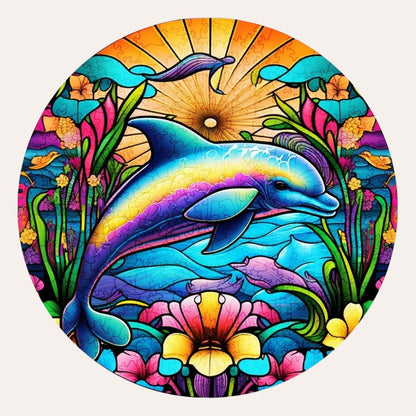 Puzzle Dauphin Coloré