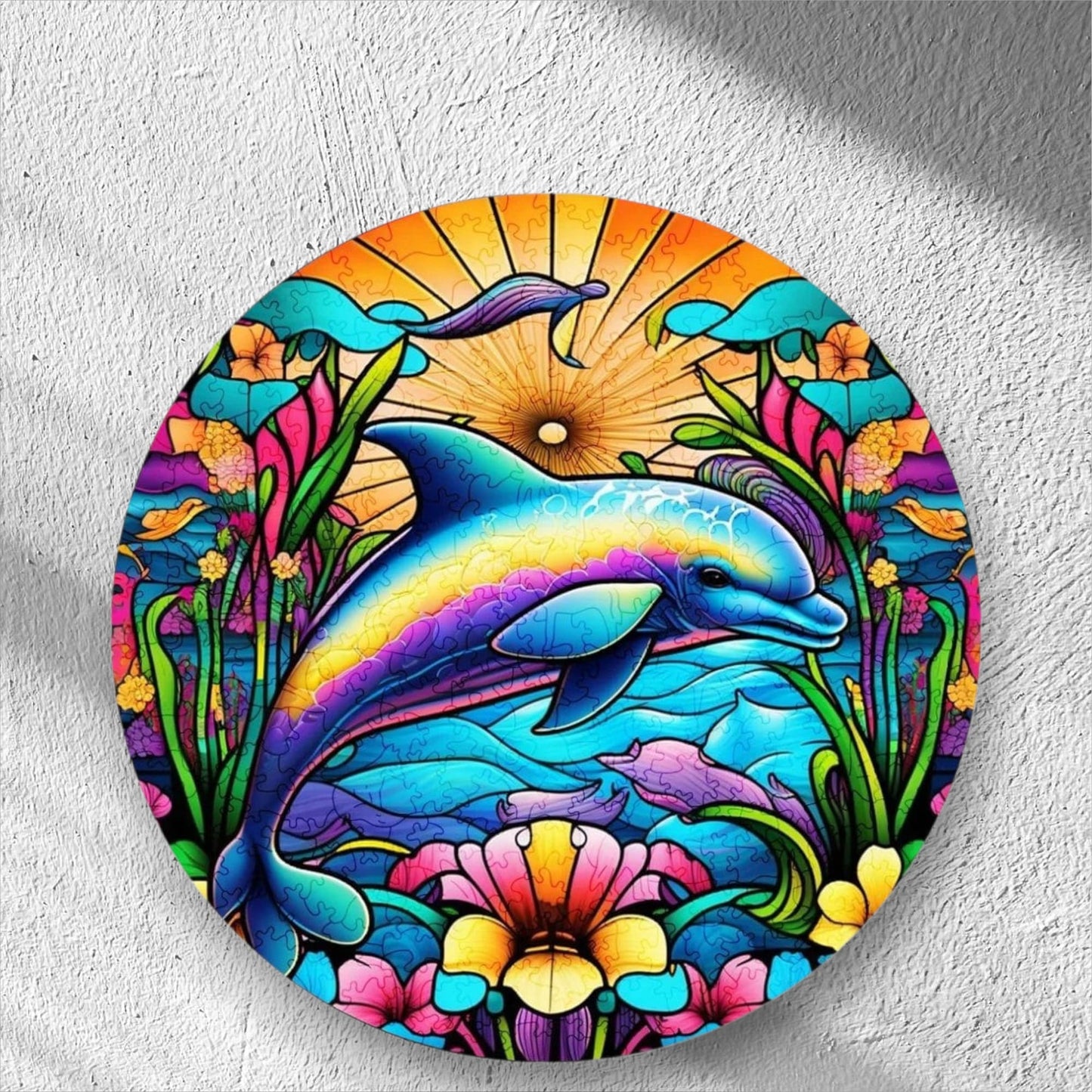 Puzzle Dauphin Coloré