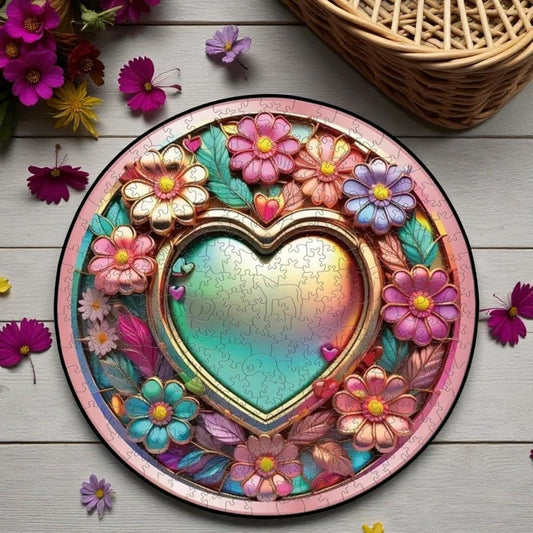 Puzzle Cœur Bois - Floralia