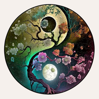 Puzzle Bois Yin Yang