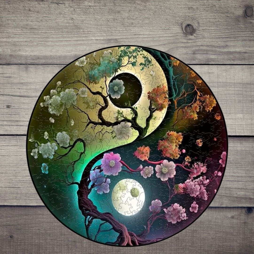 Puzzle Bois Yin Yang