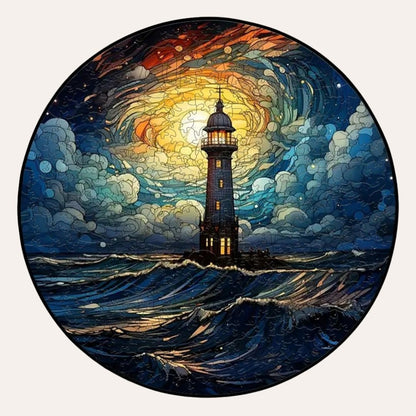 Puzzle Phare dans la Tempête