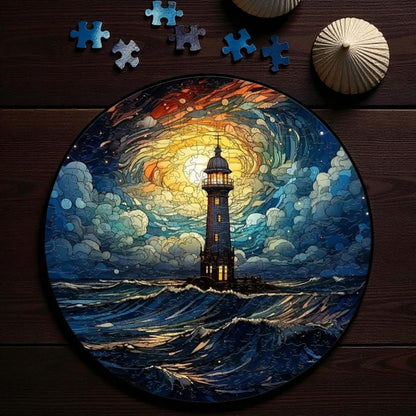 Puzzle Phare dans la Tempête