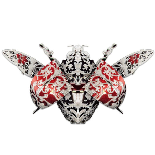 Puzzle 3D Métal - Scarabée Flamme