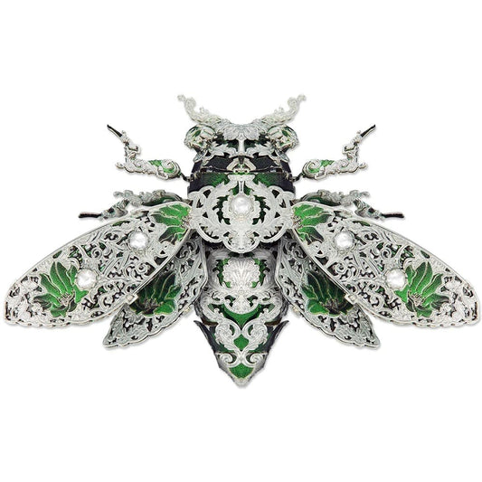 Puzzle 3D Métal - Insecte Feuille