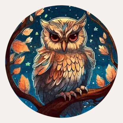 Puzzle Hibou Bois