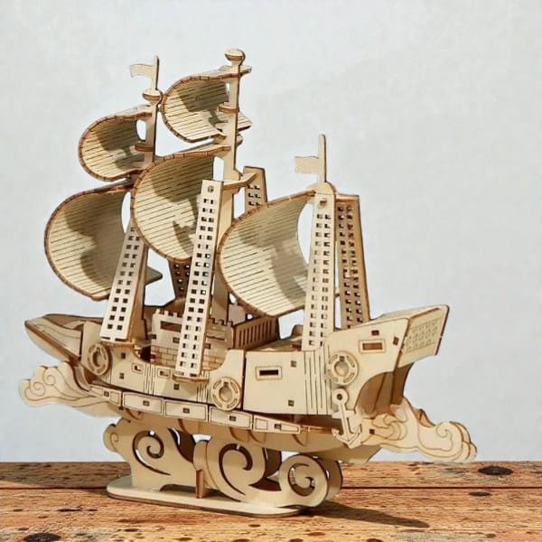Puzzle 3D Bois Bateau