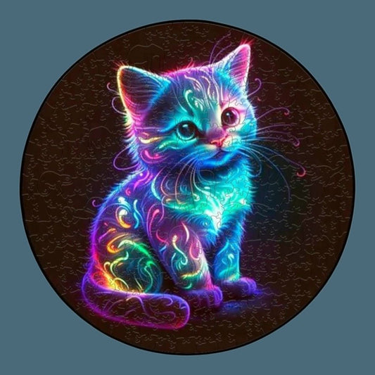 Puzzle Chat Coloré