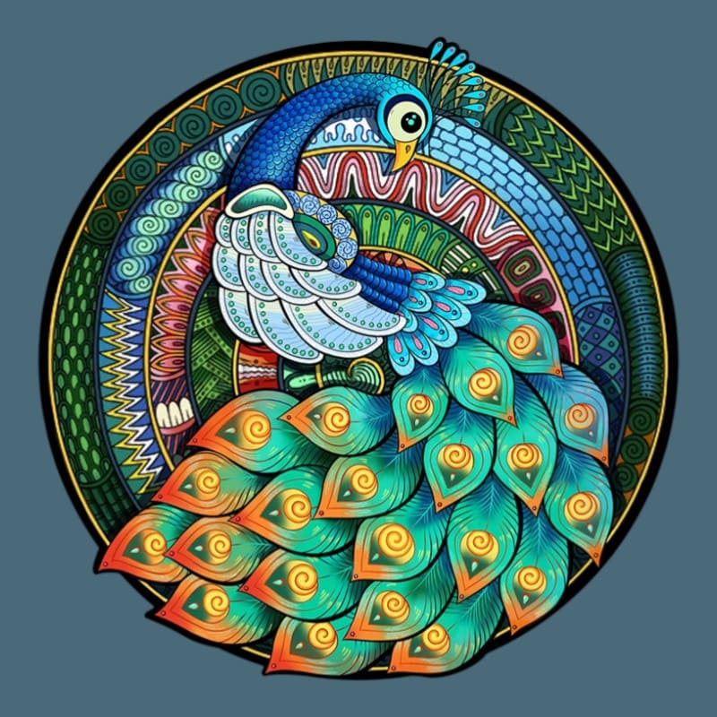 Puzzle Paon